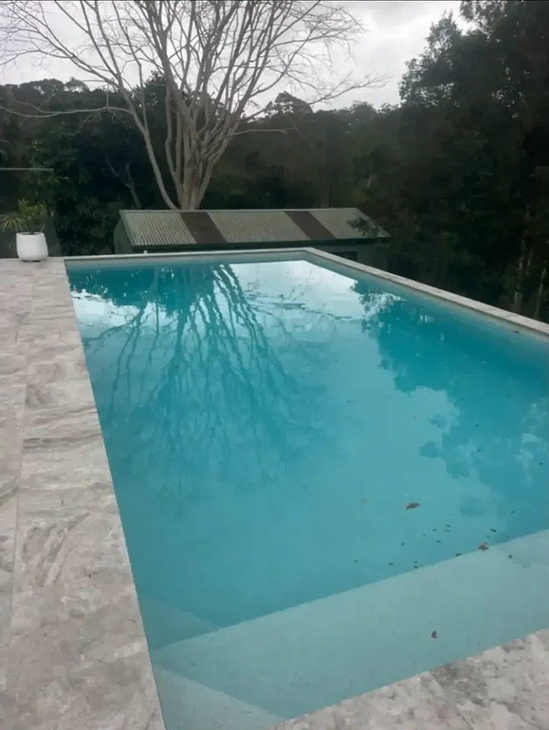 precast concrete plunge pool finished product